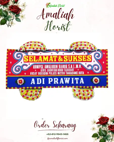Papan Bunga Ucapan Selamat Meluwur